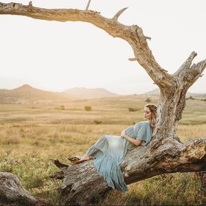 seafoam season pocketed tiered maxi dress